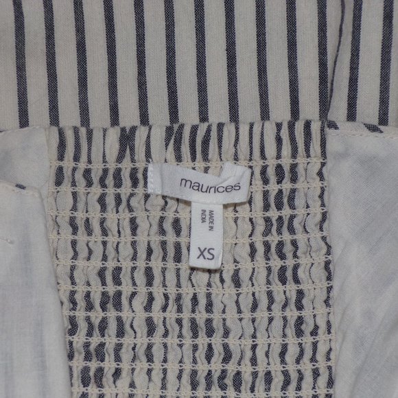 NWOT Maurices Stripe Button Front Wrap Dress - Picture 7 of 8